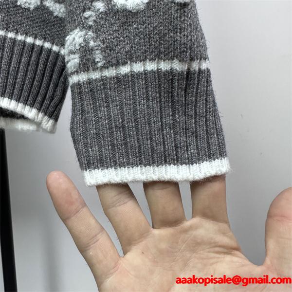 話題 新登場 GUCCI グッチ コピー ジップニット グレー プレミアム