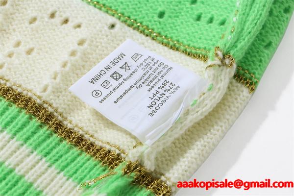  新作 注目 グッチ コピー GUCCI ボーダーニット レッド ホワイト お洒落 