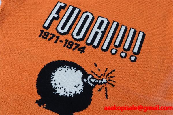  GUCCI 当店イチオシニット オレンジ インパクト大 遊び心 グッチ コピー