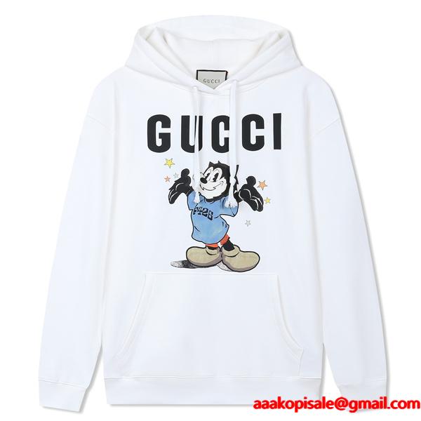 GUCCI 期間限定 パーカー ホワイト 明るい 軽快 フレッシュ グッチ コピー