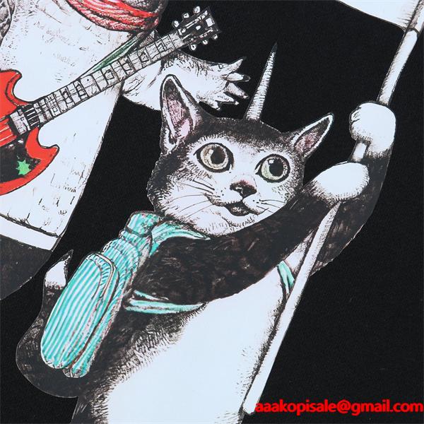 プリント パーカー ブラック ユーモラス 印象的 ストーリー GUCCI グッチ コピー