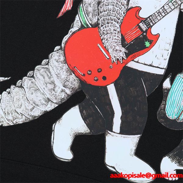 プリント パーカー ブラック ユーモラス 印象的 ストーリー GUCCI グッチ コピー