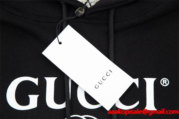 パーカー ブラック 2026新作コーデ ベーシック 着心地抜群 GUCCI グッチ コピー