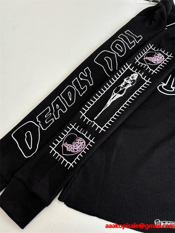 CHROME HEARTS クロムハーツ コピー ロングスリーブ ニット ブラック シャープ 2026新作定番