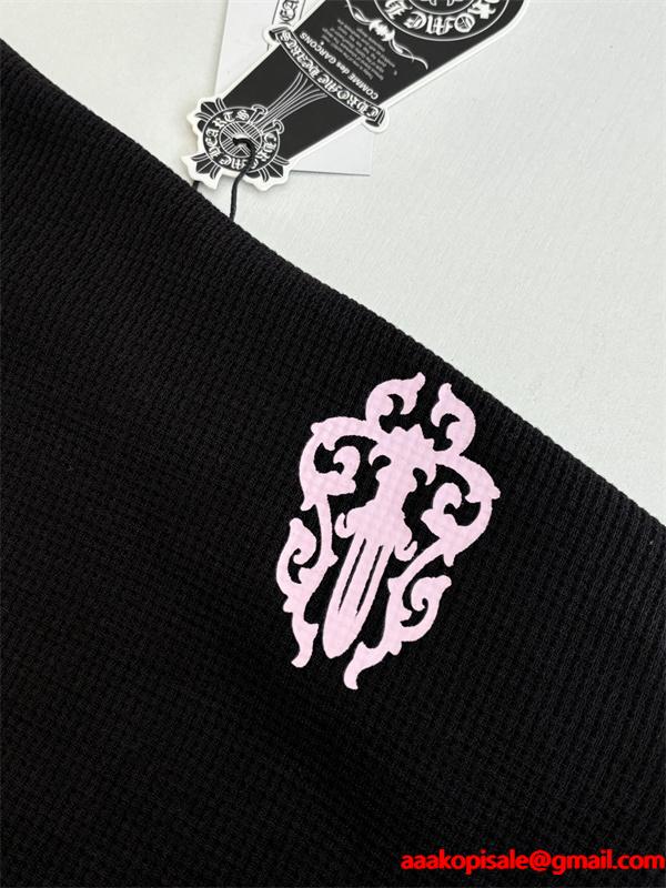CHROME HEARTS クロムハーツ コピー ロングスリーブ ニット ブラック シャープ 2026新作定番