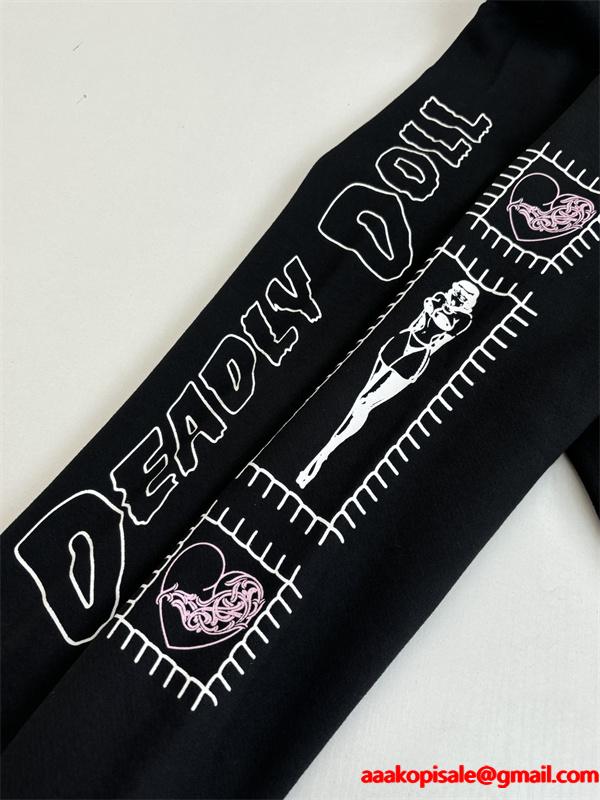 ジップ パーカー ブラック 入手困難 快活 モード系 CHROME HEARTS クロムハーツ コピー