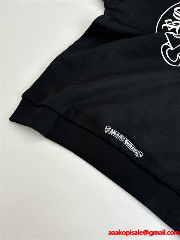 ジップ パーカー ブラック 入手困難 快活 モード系 CHROME HEARTS クロムハーツ コピー