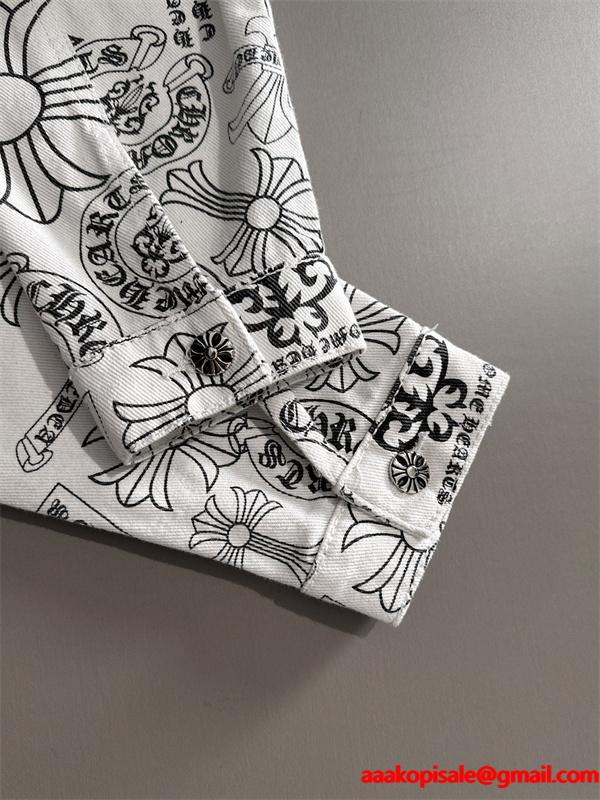 レア CHROME HEARTS クロムハーツ コピー シャツジャケット ベージュ 高級 2026新作必須アイテム