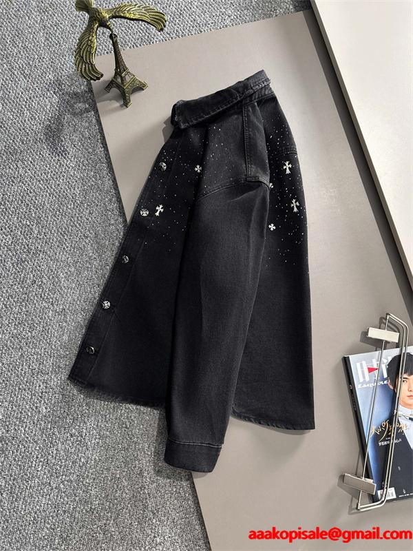 希少 CHROME HEARTS クロムハーツ コピー シャツ ブラック 上質 おすすめ 2026新作コーデ