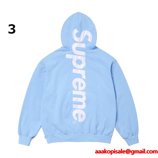 11色対応❤2026人気❤ Supreme  Satin Appliqué Hooded Sweatshirtシュプリームパーカーコピー