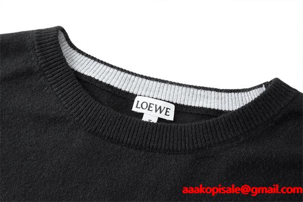  防寒対策 ブラック LOEWE ロエベ コピー ニット シンプル 着心地抜群 注目の新作  