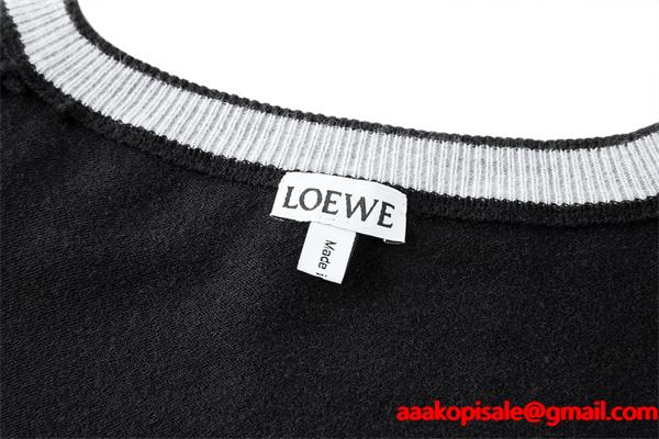  防寒対策 ブラック LOEWE ロエベ コピー ニット シンプル 着心地抜群 注目の新作  