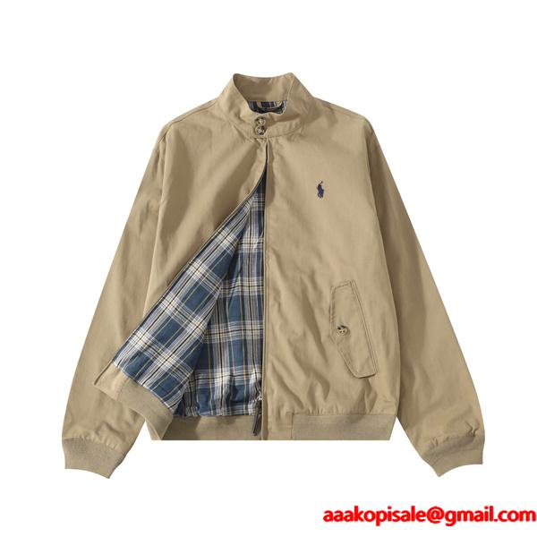 着心地抜群 ベージュ ジャケット チェック裏地 カジュアル Polo Ralph Lauren ポロ ラルフローレン コピー