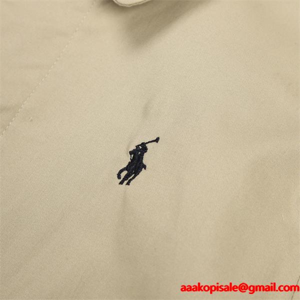 秋冬 ネイビー Polo Ralph Lauren ポロ ラルフローレン コピー コート ミドル丈 ワンポイント刺繍 クラシック