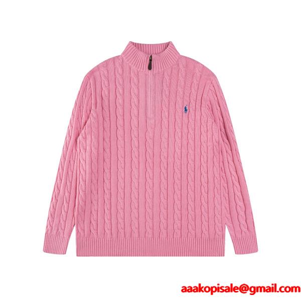 春秋定番 ニット Polo Ralph Lauren ポロ ラルフローレン コピー セーター ワンポイント刺繍 売れ筋