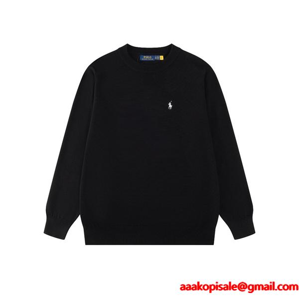 秋冬定番 Polo Ralph Lauren ポロ ラルフローレン コピー ニット セーター ワンポイント刺繍 シンプル