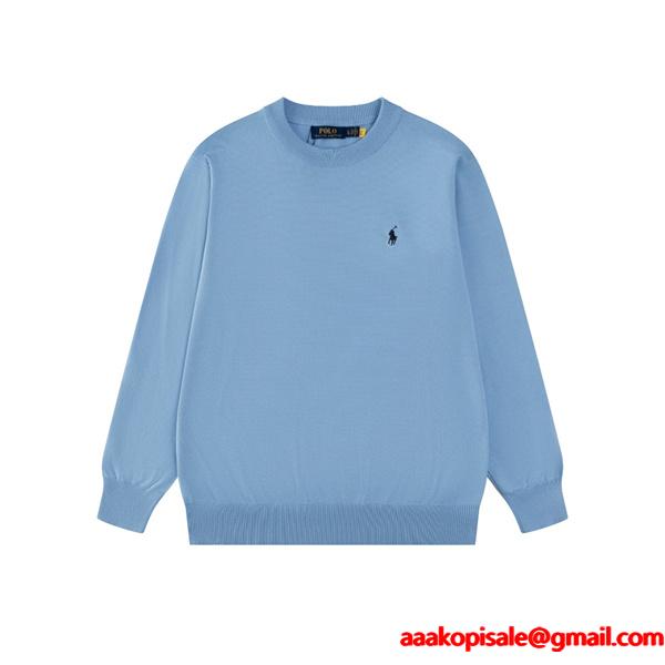 秋冬定番 Polo Ralph Lauren ポロ ラルフローレン コピー ニット セーター ワンポイント刺繍 シンプル
