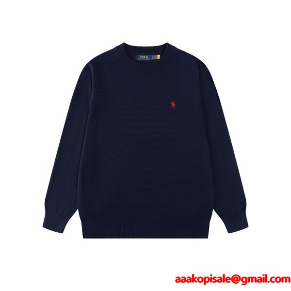 秋冬定番 Polo Ralph Lauren ポロ ラルフローレン コピー ニット セーター ワンポイント刺繍 シンプル