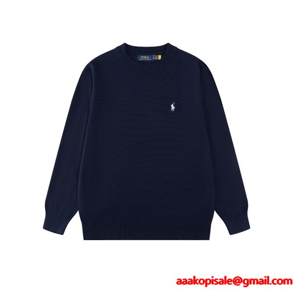 秋冬定番 Polo Ralph Lauren ポロ ラルフローレン コピー ニット セーター ワンポイント刺繍 シンプル