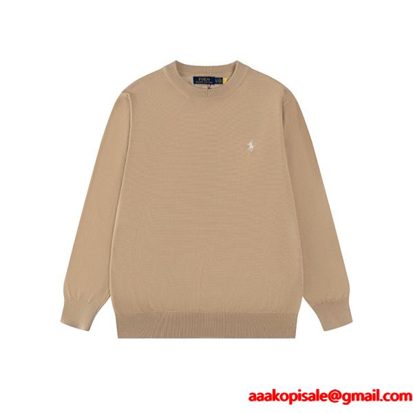 秋冬定番 Polo Ralph Lauren ポロ ラルフローレン コピー ニット セーター ワンポイント刺繍 シンプル