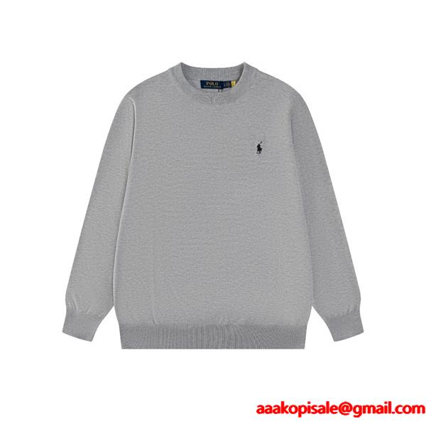 秋冬定番 Polo Ralph Lauren ポロ ラルフローレン コピー ニット セーター ワンポイント刺繍 シンプル