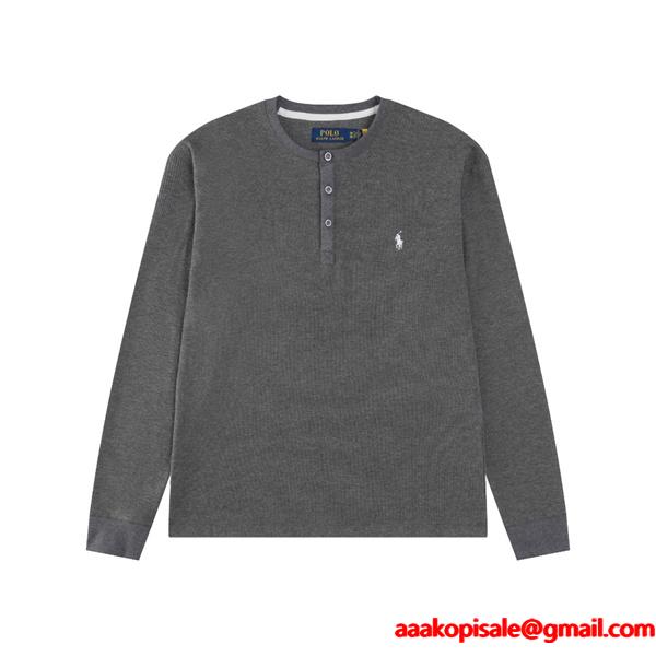 Polo Ralph Lauren ポロ ラルフローレン コピー 期間限定 ブラック ニット ワンポイント刺繍 カジュアル