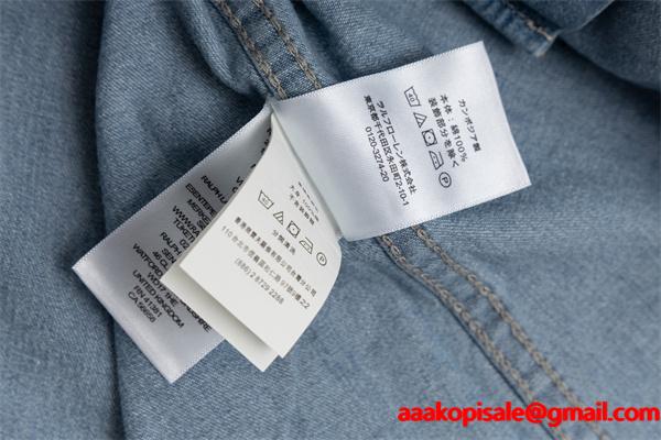 定番人気 デニム シャツ ワンポイント刺繍 プレミアム Polo Ralph Lauren ポロ ラルフローレン コピー
