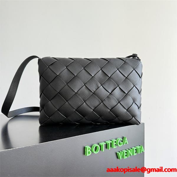 BOTTEGA VENETA Diagoボッテガ ヴェネタ ショルダーバッグコピー黒色2026人気上品