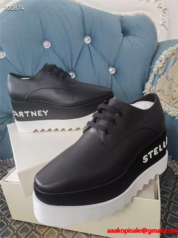 ステラマッカートニー STELLA McCARTNEY コピー 2026最新作 スターモチーフ 厚底シューズ  個性派
