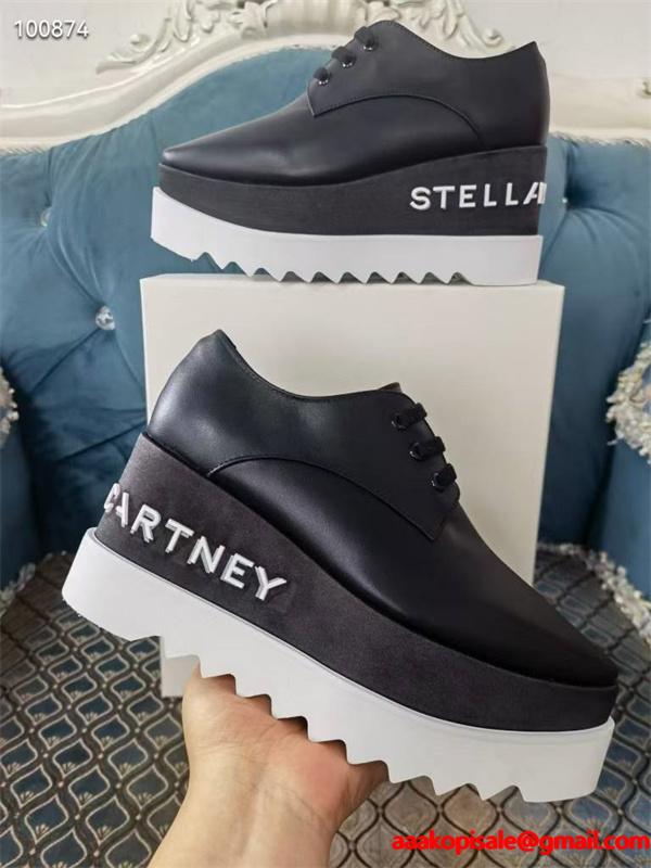 ステラマッカートニー STELLA McCARTNEY コピー 2026最新作 スターモチーフ 厚底シューズ  個性派
