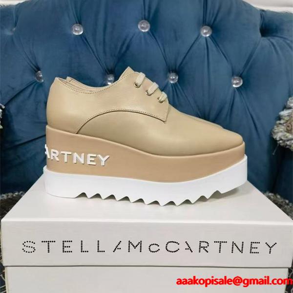 ステラマッカートニー STELLA McCARTNEY コピー 2026最新作 スターモチーフ 厚底シューズ  個性派