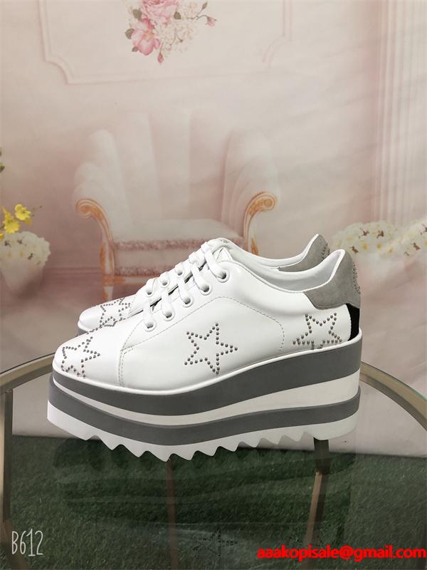 STELLA McCARTNEY ステラマッカートニー コピー スター装飾 厚底スニーカー おしゃれ ストリート