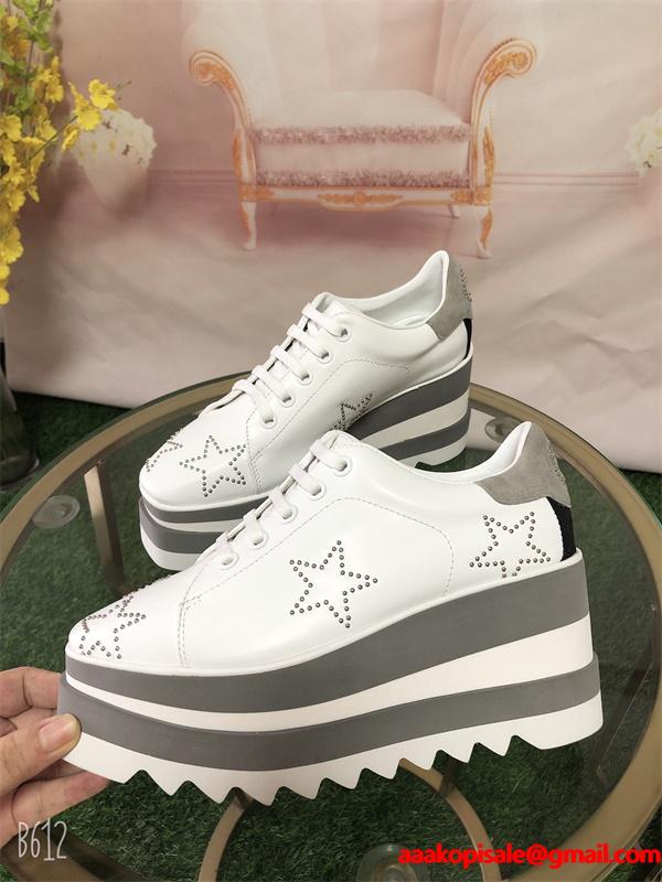 STELLA McCARTNEY ステラマッカートニー コピー スター装飾 厚底スニーカー おしゃれ ストリート