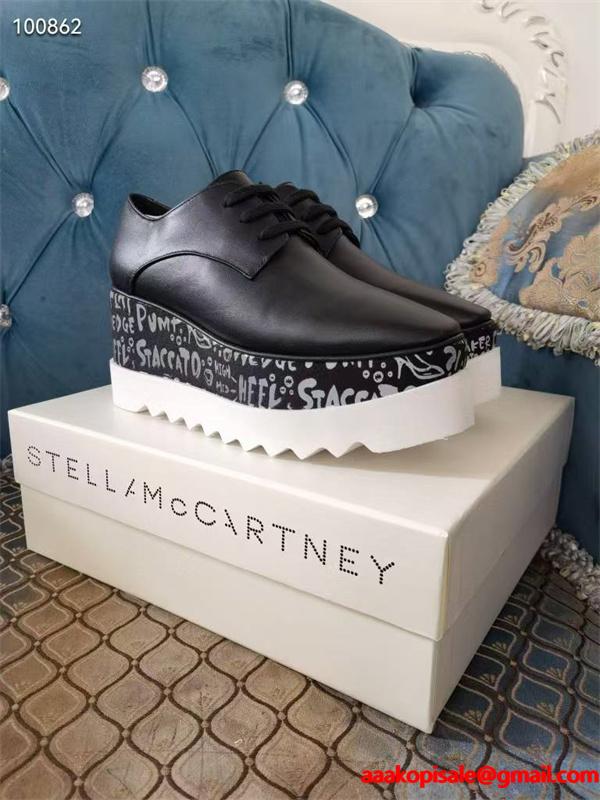 プリント 厚底シューズ ベージュ シンプル 洗練 STELLA McCARTNEY ステラマッカートニー コピー