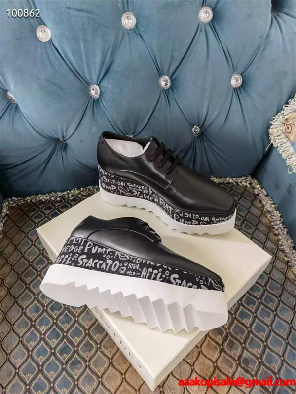 プリント 厚底シューズ ベージュ シンプル 洗練 STELLA McCARTNEY ステラマッカートニー コピー