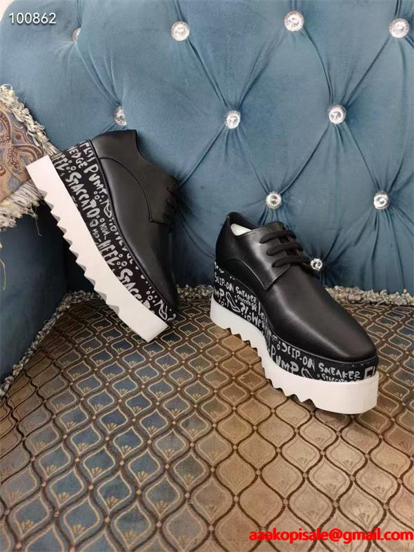 プリント 厚底シューズ ベージュ シンプル 洗練 STELLA McCARTNEY ステラマッカートニー コピー