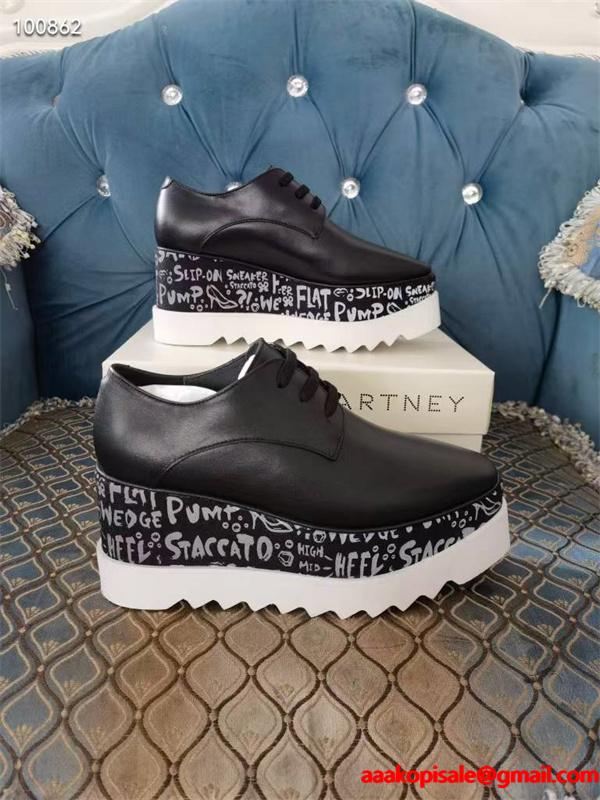 プリント 厚底シューズ ベージュ シンプル 洗練 STELLA McCARTNEY ステラマッカートニー コピー