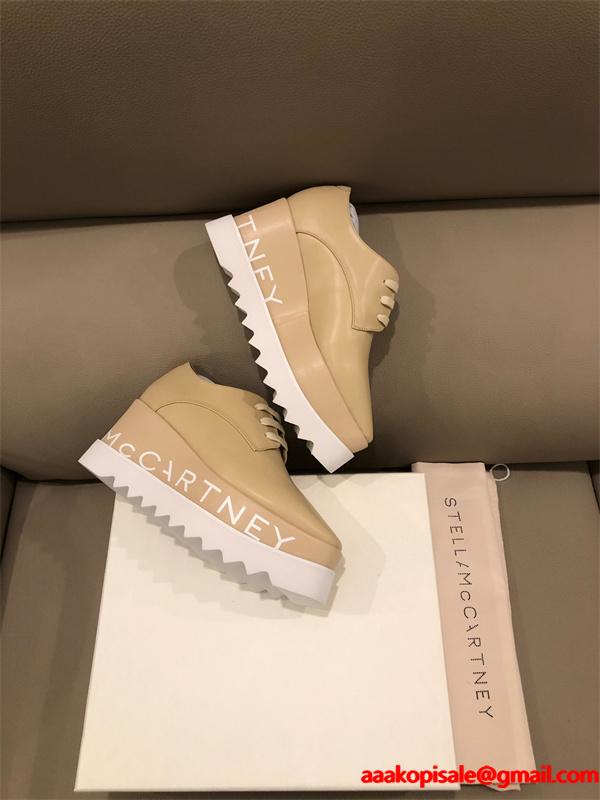 2026新作 厚底シューズ ベージュ スポーティー STELLA McCARTNEY ステラマッカートニー コピー 