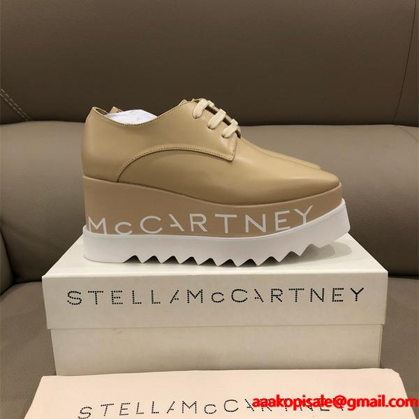 2026新作 厚底シューズ ベージュ スポーティー STELLA McCARTNEY ステラマッカートニー コピー 