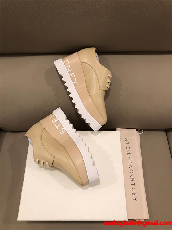 2026新作 厚底シューズ ベージュ スポーティー STELLA McCARTNEY ステラマッカートニー コピー 