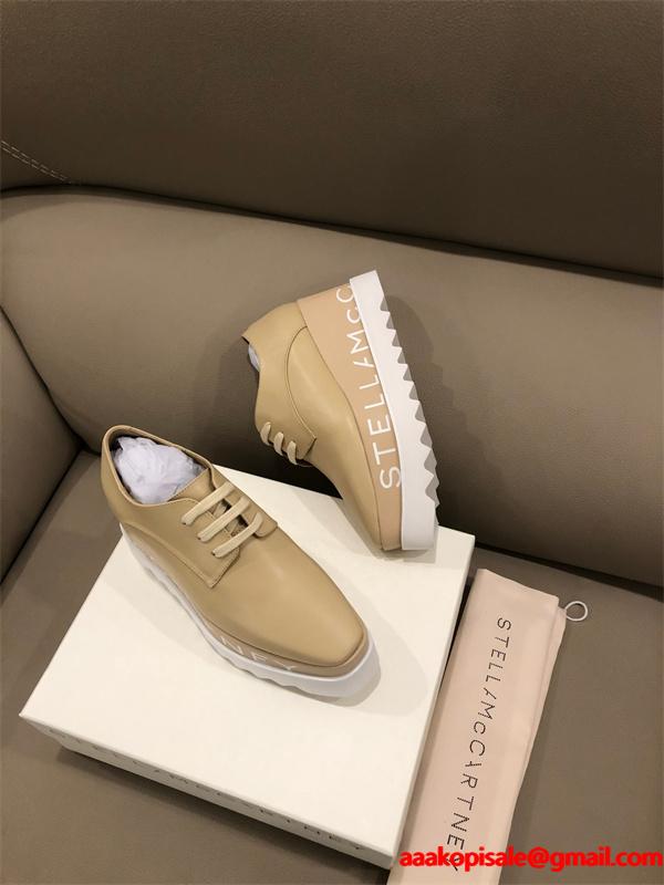 2026新作 厚底シューズ ベージュ スポーティー STELLA McCARTNEY ステラマッカートニー コピー 