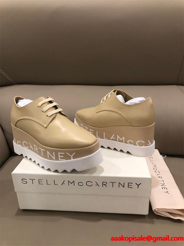 2026新作 厚底シューズ ベージュ スポーティー STELLA McCARTNEY ステラマッカートニー コピー 