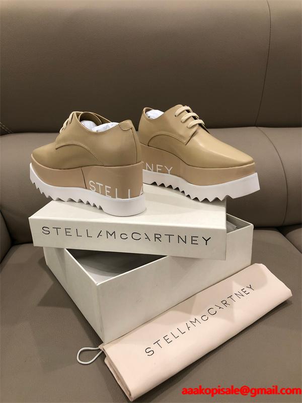 2026新作 厚底シューズ ベージュ スポーティー STELLA McCARTNEY ステラマッカートニー コピー 