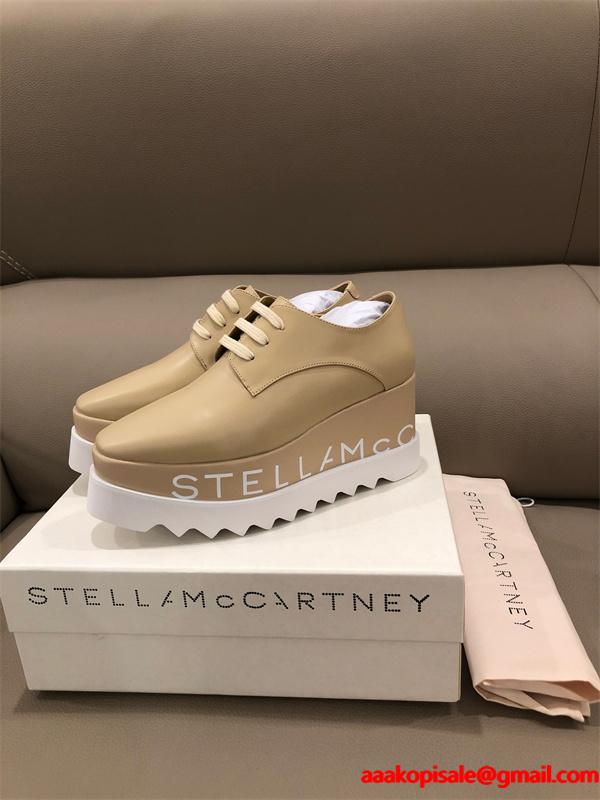 2026新作 厚底シューズ ベージュ スポーティー STELLA McCARTNEY ステラマッカートニー コピー 