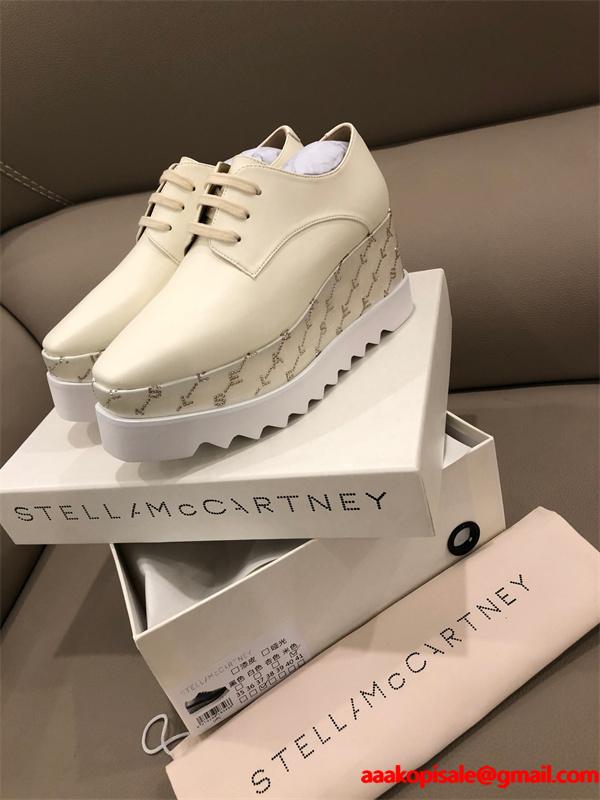 STELLA McCARTNEY ステラマッカートニー コピー  2026新作 印花デザイン 厚底シューズ シンプル オシャレ