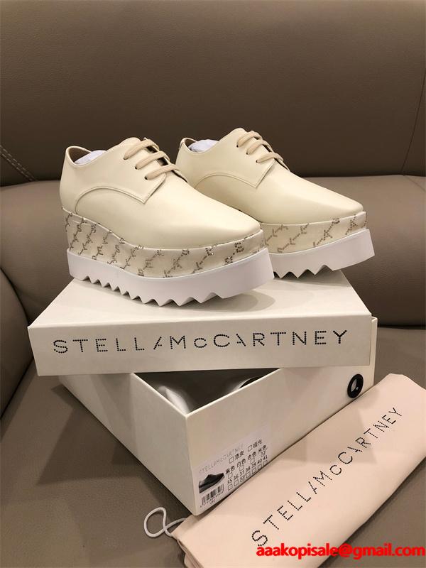 STELLA McCARTNEY ステラマッカートニー コピー  2026新作 印花デザイン 厚底シューズ シンプル オシャレ