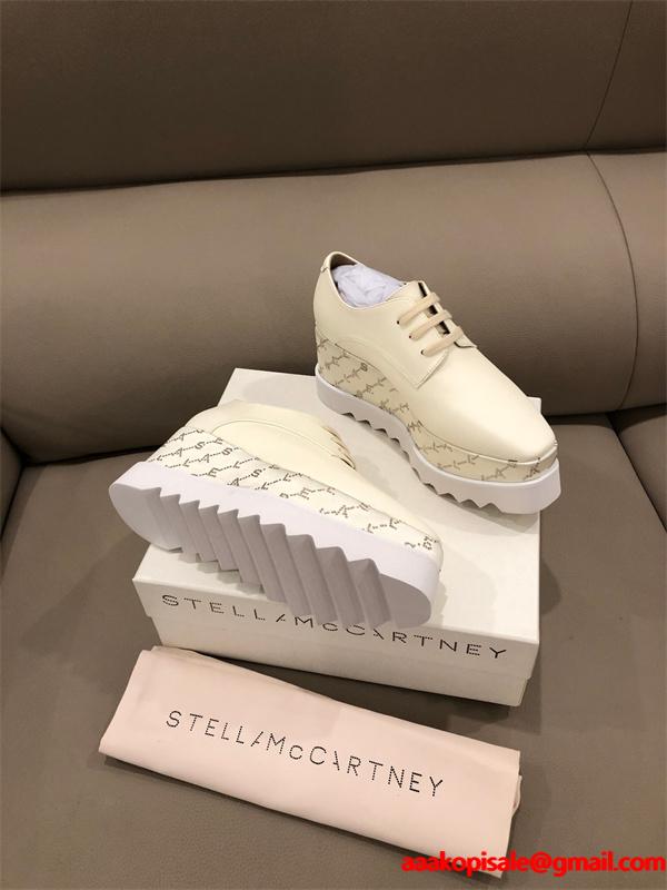 STELLA McCARTNEY ステラマッカートニー コピー  2026新作 印花デザイン 厚底シューズ シンプル オシャレ