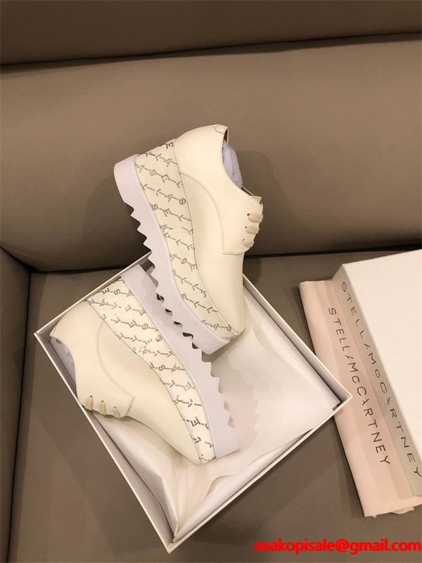 STELLA McCARTNEY ステラマッカートニー コピー  2026新作 印花デザイン 厚底シューズ シンプル オシャレ