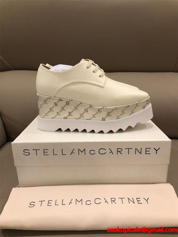 STELLA McCARTNEY ステラマッカートニー コピー  2026新作 印花デザイン 厚底シューズ シンプル オシャレ