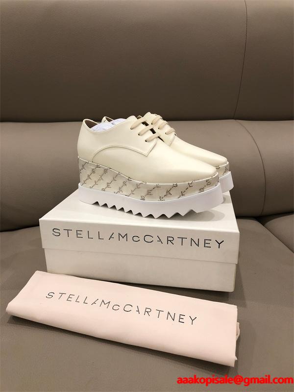 STELLA McCARTNEY ステラマッカートニー コピー  2026新作 印花デザイン 厚底シューズ シンプル オシャレ